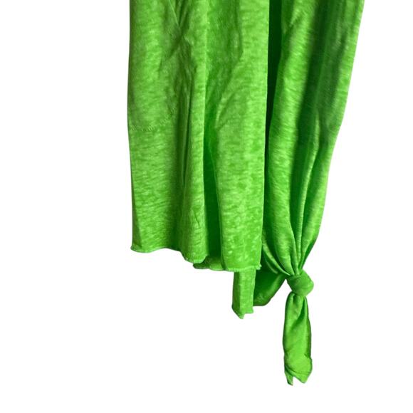 Becca Beach Date High Neck Lime Green Side Knot Swim Coverup Dress Size S - Picture 6 of 7
